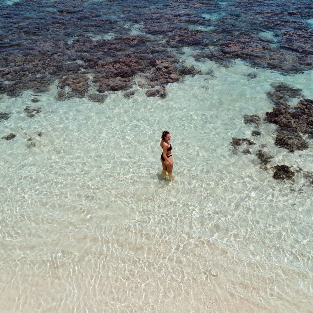 Lena im Meer